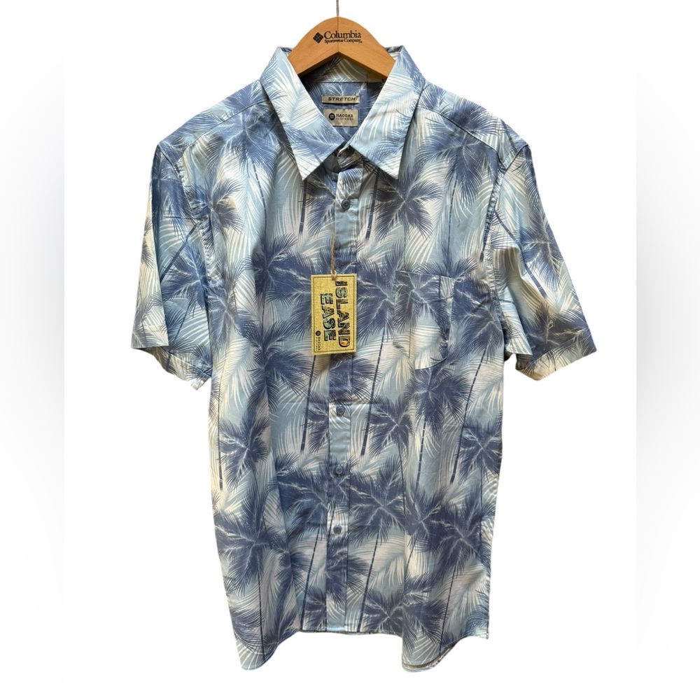 NWT Haggar Clothing Stretch Island Ease Button Down‎ Shirt